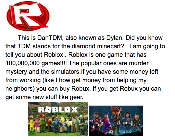 Roblox Dantdm The Blogger Formerly Known As Dylan 4th Grade